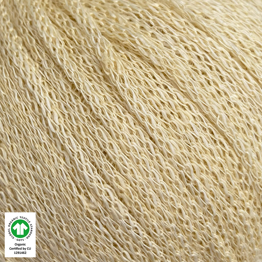 LØVETAND Organic Linen MOTHER OF PEARL- 406
