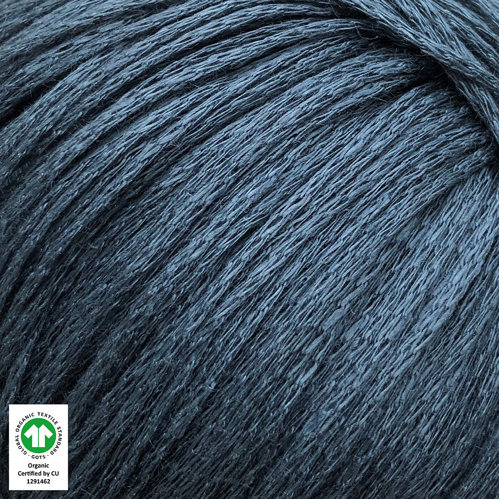 LØVETAND Organic Linen MIDNIGHT BLUE - 432
