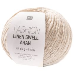 Fashion Linen Swell Aran Ecru 002