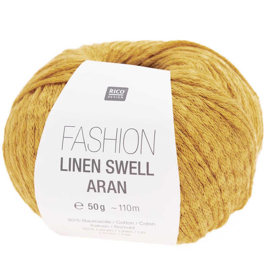 Fashion Linen Swell Aran Mustard 003