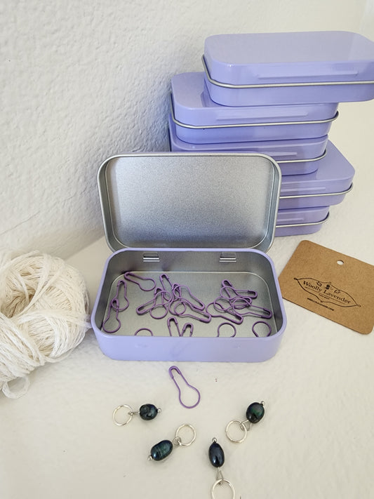 Metal Notions Tin – Lavender (3.7 x 2.4 x 0.8)