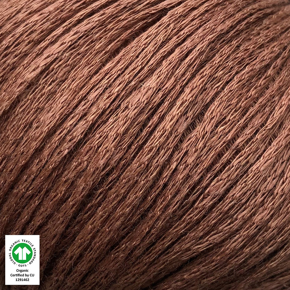 LØVETAND Organic Linen COGNAC - 416