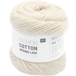 Fashion Cotton Merino Lace  Ecru 002