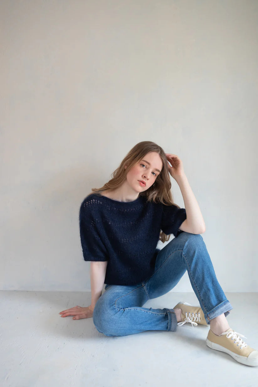 Inès Blouse Kit — Pearl Mohair