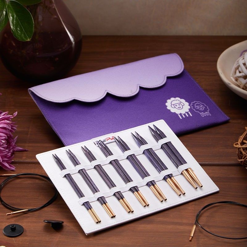 KnitPro - J'Adore Cubics - 5 in. Normal IC Deluxe Set