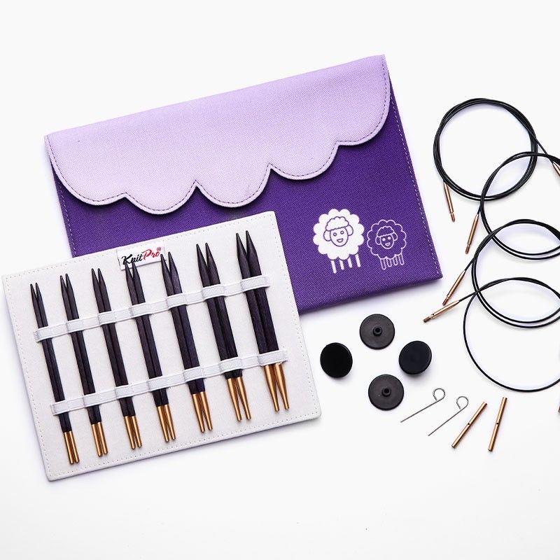 KnitPro - J'Adore Cubics - 5 in. Normal IC Deluxe Set