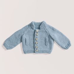 Baby Cozy Organic Cotton Cashmere Pigeon blue 013