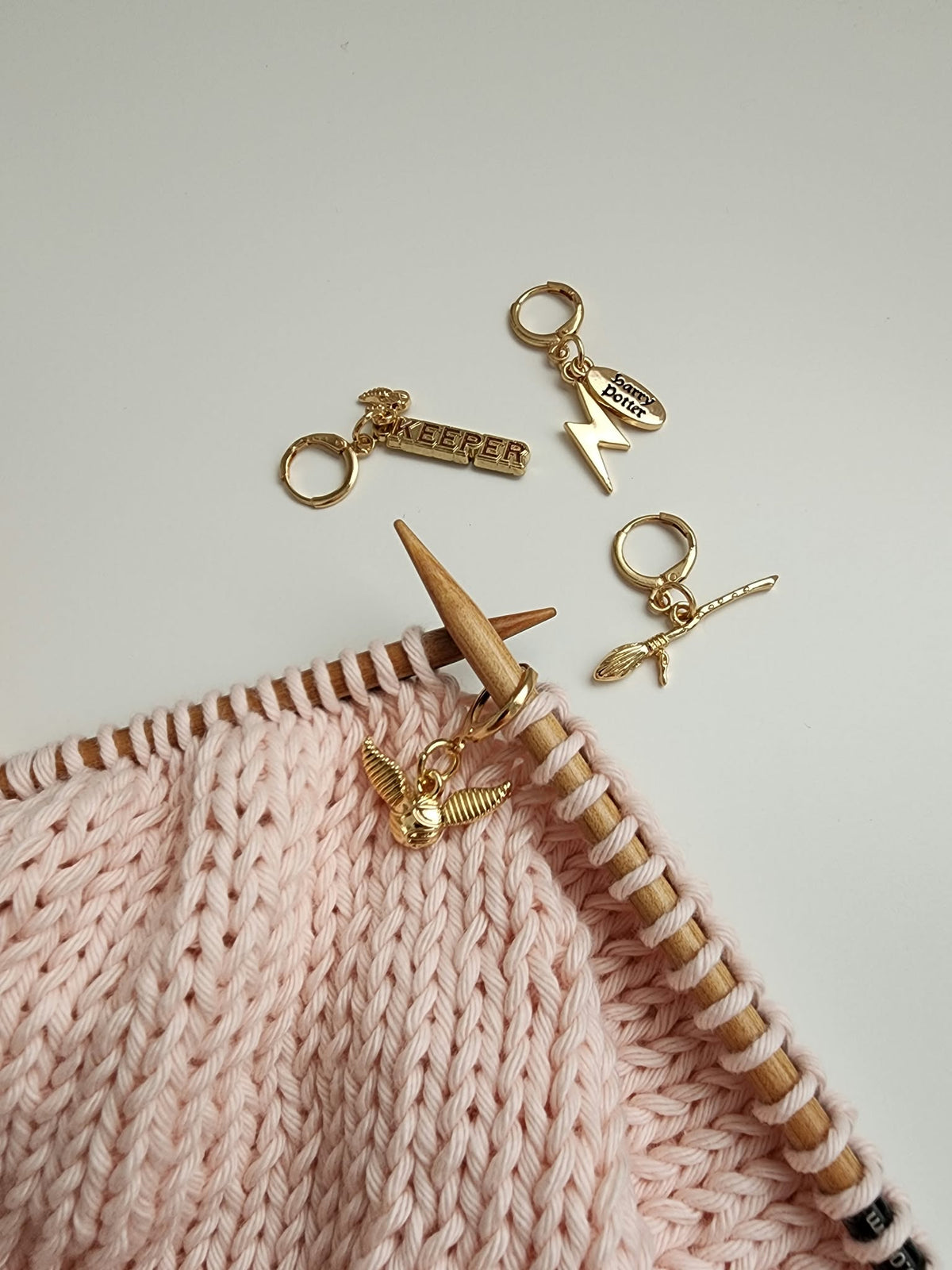 The Yarnkeeper’s Wizard Stitch Marker Set (4pcs)