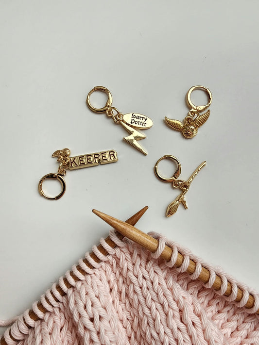 The Yarnkeeper’s Wizard Stitch Marker Set (4pcs)